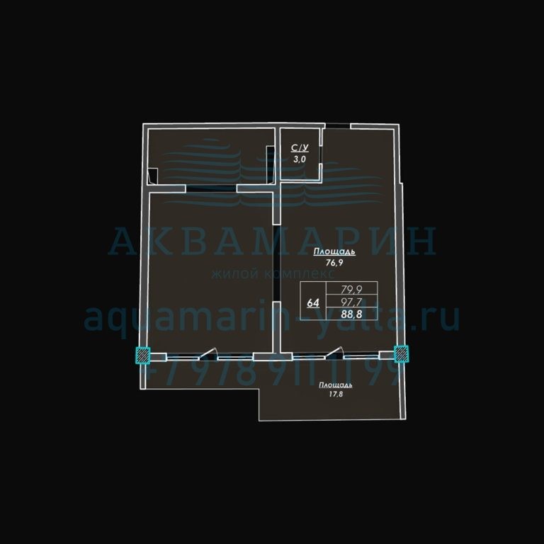 ZhK_Akvamarin_2 floor
